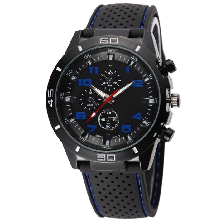 Ceas Barbatesc GENEVA CS706, stil sport, curea silicon