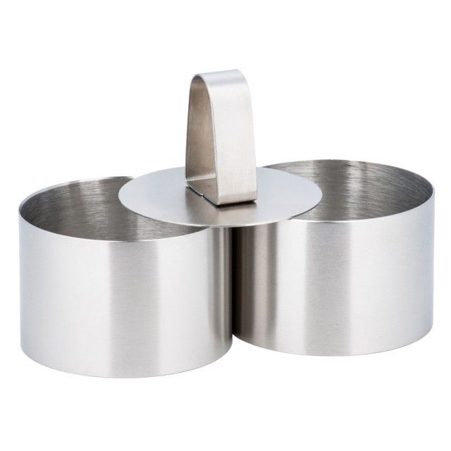 Set 3 forme inel pentru prajituri si mancaruri, Gema, 6 cm diametru