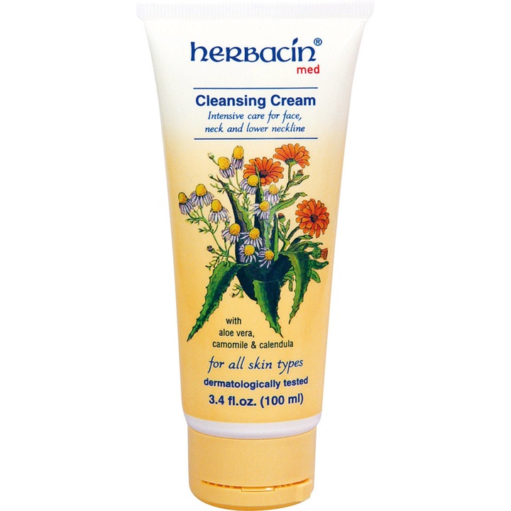 Arctisztító krém kamillával és jojobával, Herbacin, 20 ml