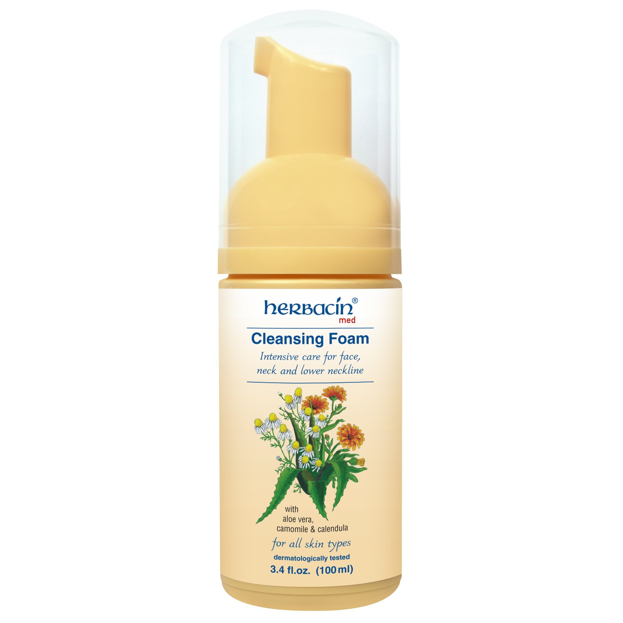 Spuma de curatare faciala, Herbacin, 200 ml