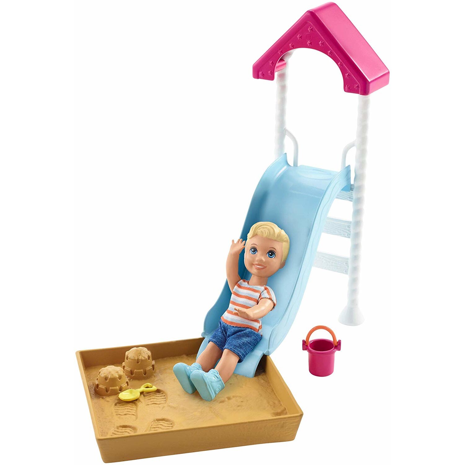 Papusa Barbie baietel cu loc de joaca, 3 ani plus