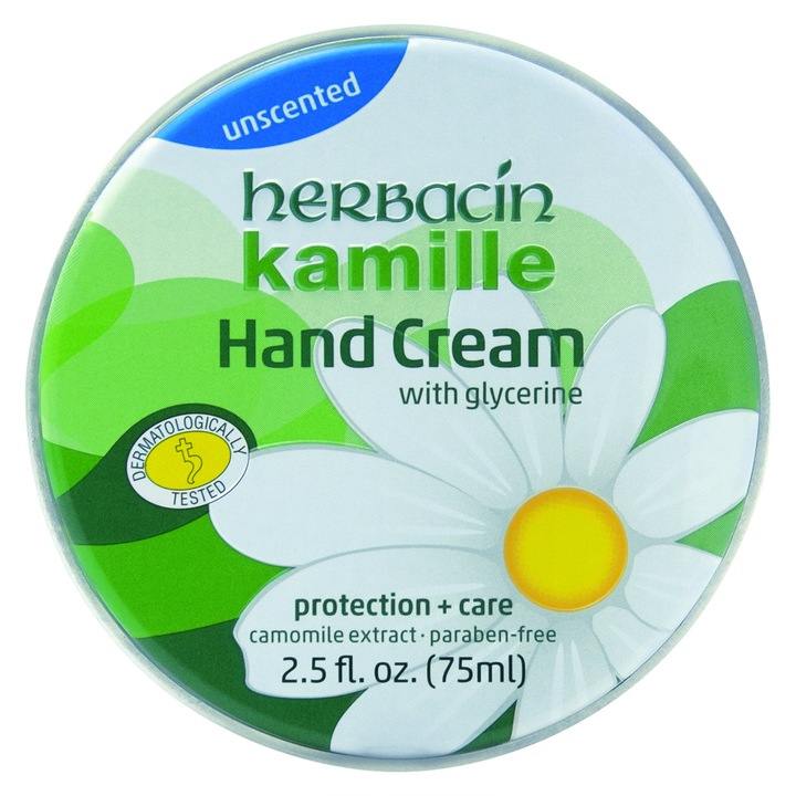 Szagtalan kézkrém, kamillával, Herbacinnal, 75 ml-es doboz