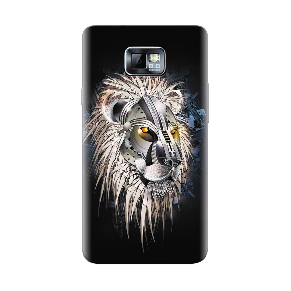 Husa silicon pentru Samsung Galaxy S2, Abstract Lion 001