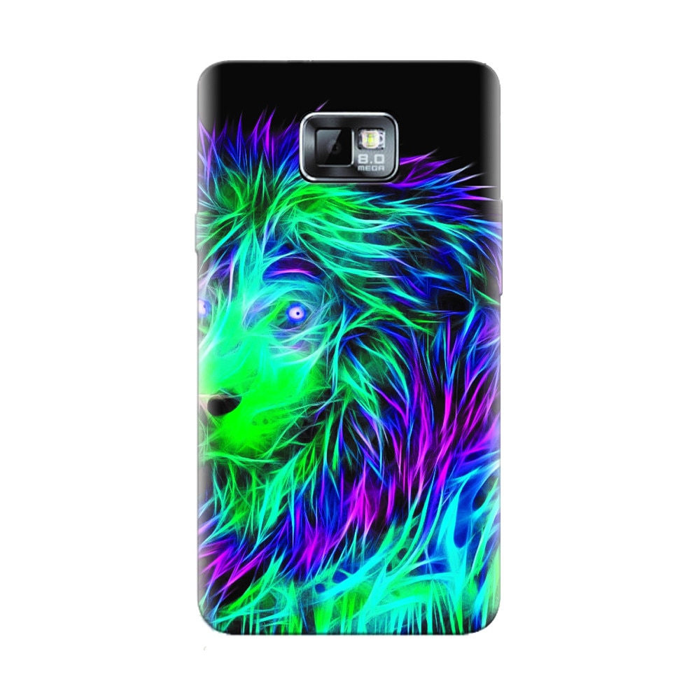 Husa silicon pentru Samsung Galaxy S2, Abstract Lion 002