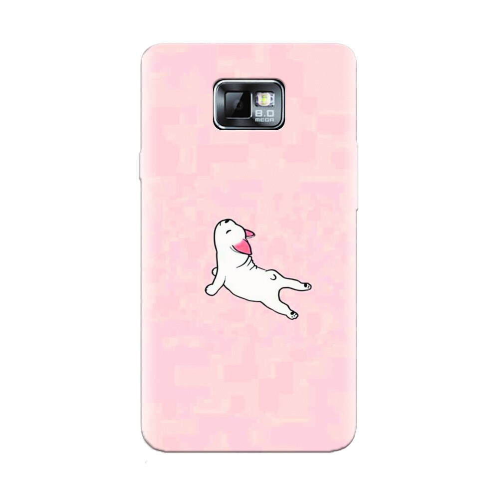 Husa silicon pentru Samsung Galaxy S2, Cute Dog Streching