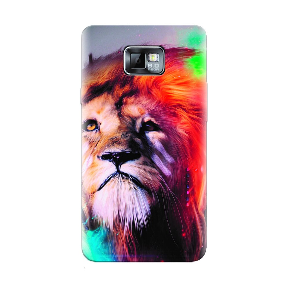 Husa silicon pentru Samsung Galaxy S2, Awesome Art Of Lion