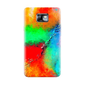 Husa silicon pentru Samsung Galaxy S2, Colorful Wall Paint Texture Husa silicon pentru Samsung Galaxy S2, Colorful Wall Paint Texture