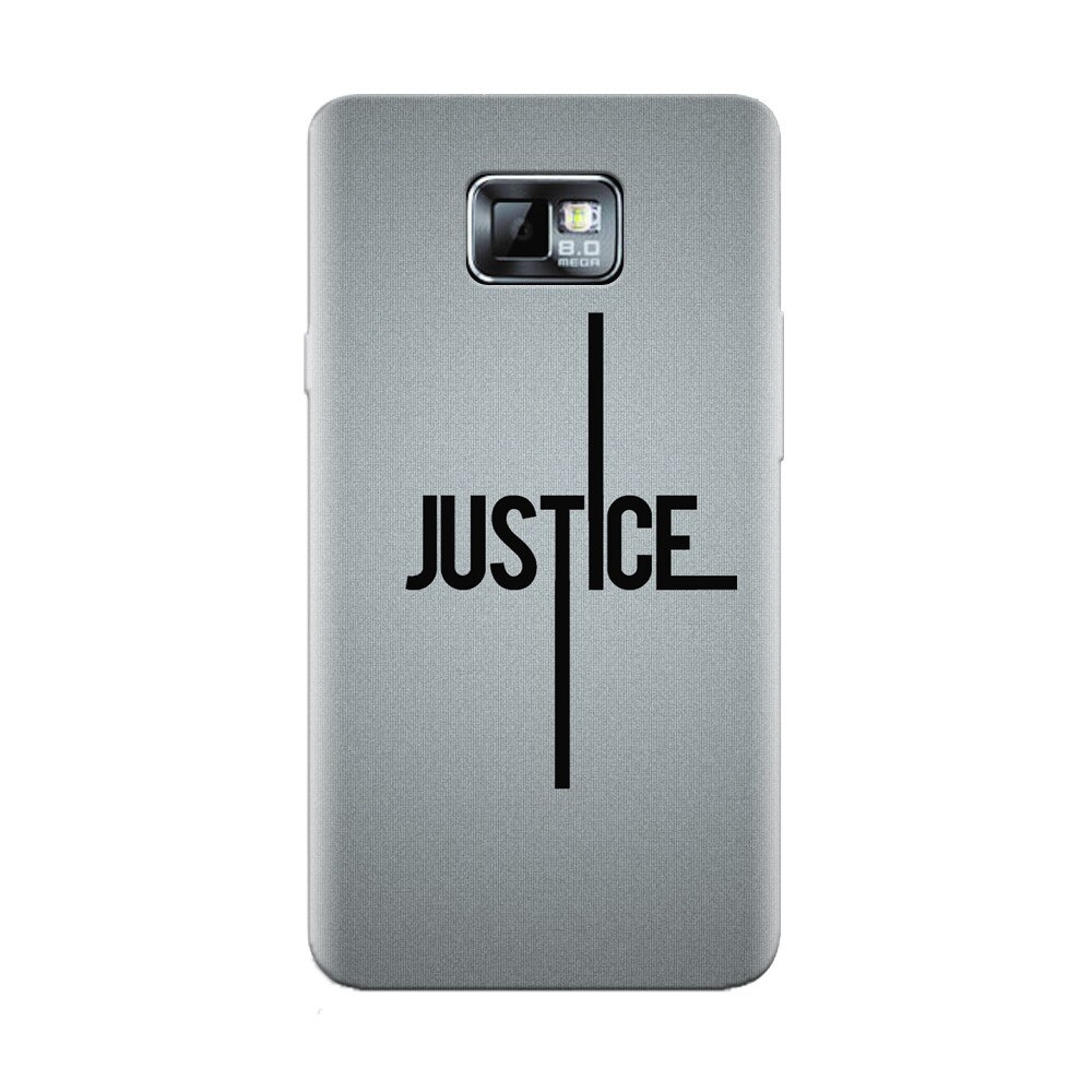 Husa silicon pentru Samsung Galaxy S2, Amir Justice Minimalistic Nubheebuccus Text
