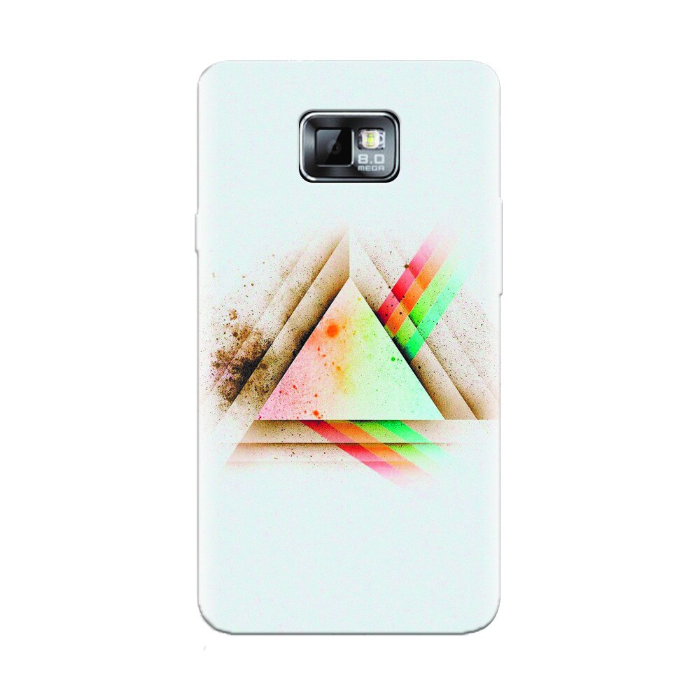 Husa silicon pentru Samsung Galaxy S2, Abstract Grunge Light Triangle