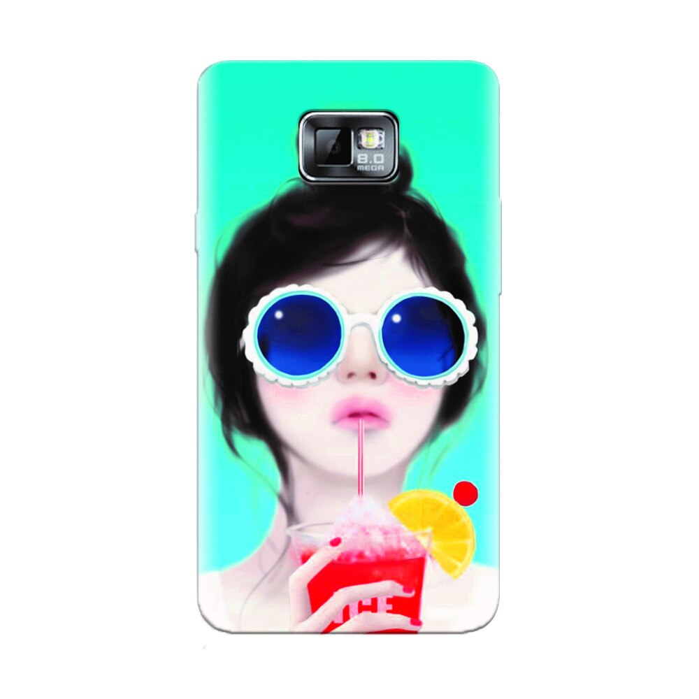 Husa silicon pentru Samsung Galaxy S2, Cute Girly 001