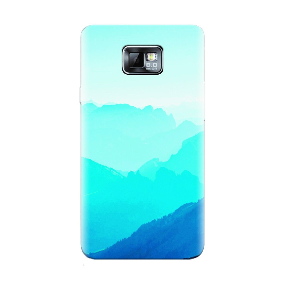 Husa silicon pentru Samsung Galaxy S2, Blue Mountain Crests