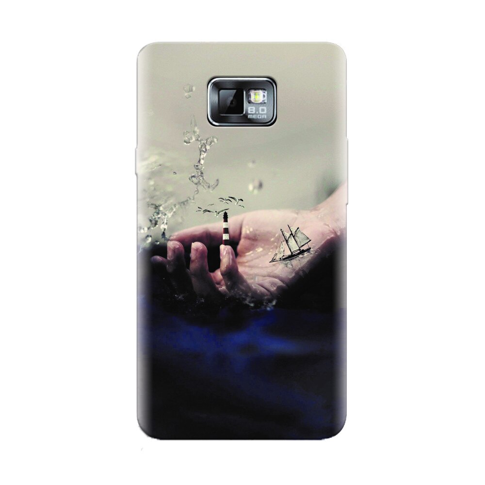 Husa silicon pentru Samsung Galaxy S2, 3D Hand Ocean Render