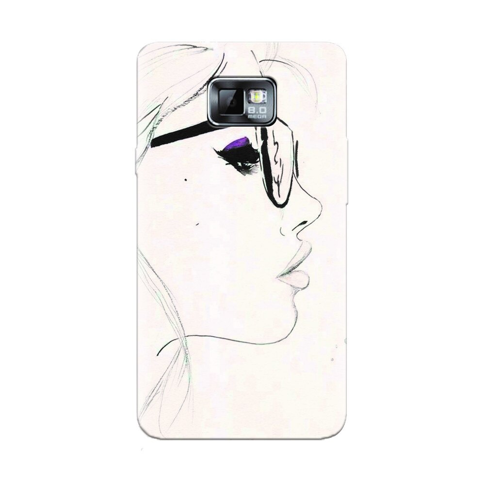Husa silicon pentru Samsung Galaxy S2, Girl Face