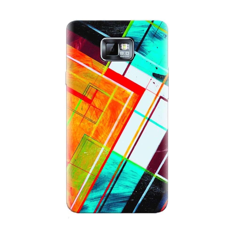 Husa silicon pentru Samsung Galaxy S2, Abstraction Color Shape
