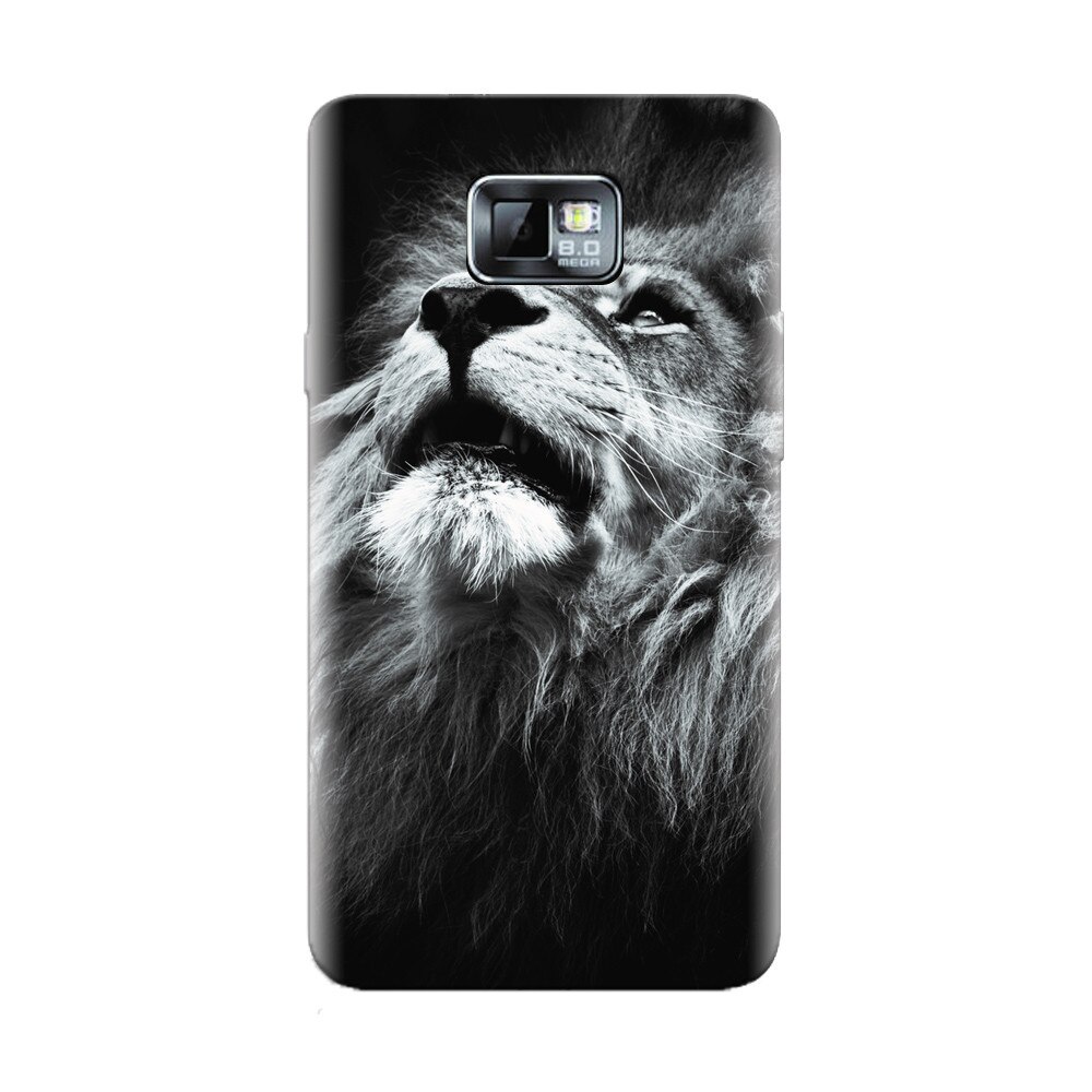 Husa silicon pentru Samsung Galaxy S2, Majestic Lion Portrait