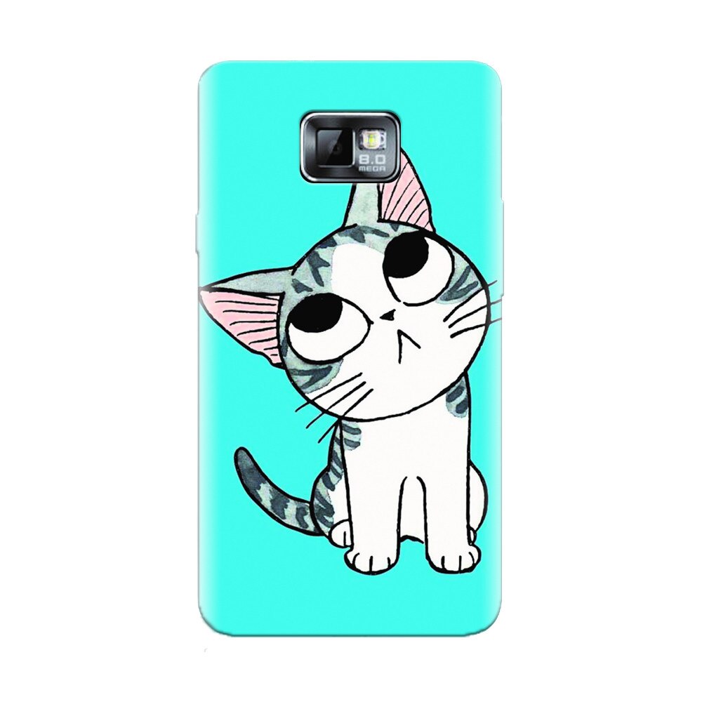 Husa silicon pentru Samsung Galaxy S2, Cat Lovely Cartoon
