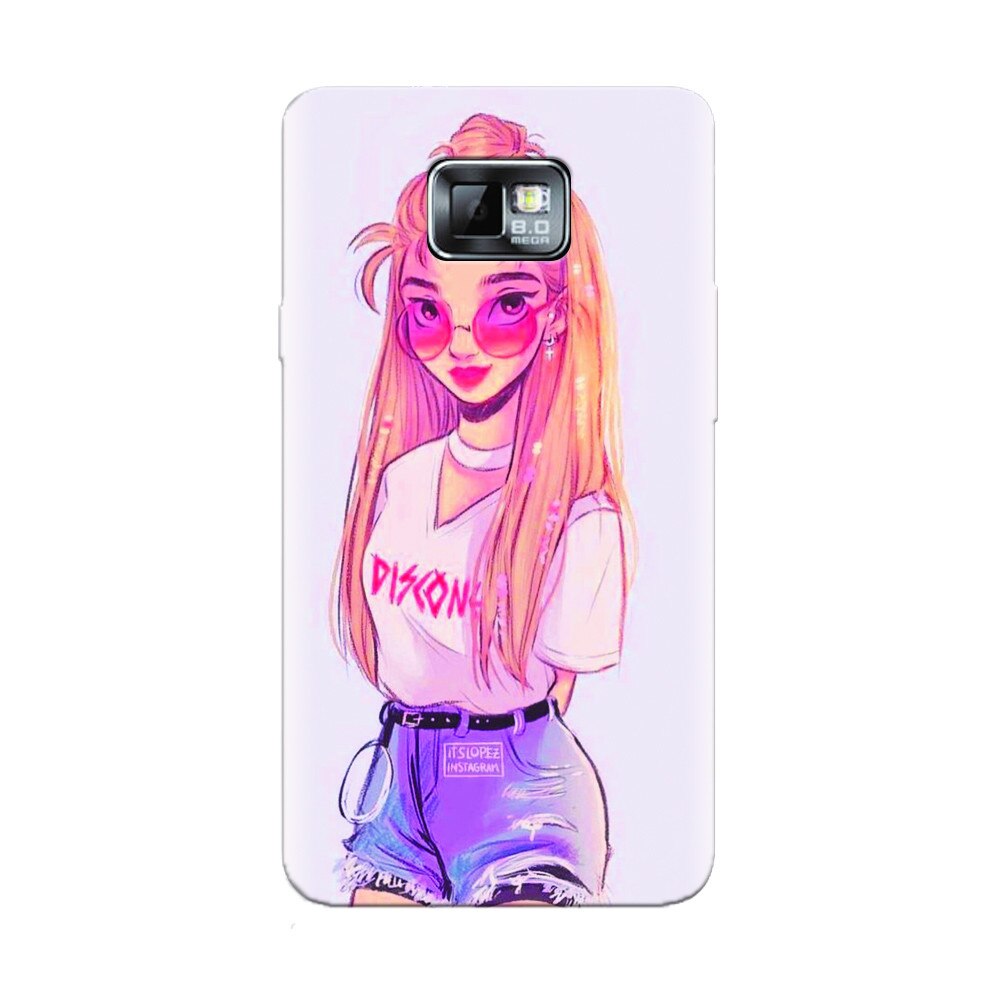 Husa silicon pentru Samsung Galaxy S2, Girl Look