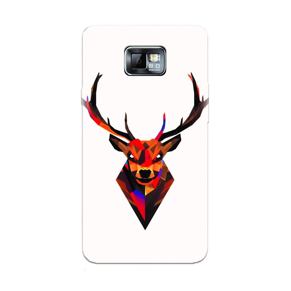 Husa silicon pentru Samsung Galaxy S2, Geometric Tibetan Antelope