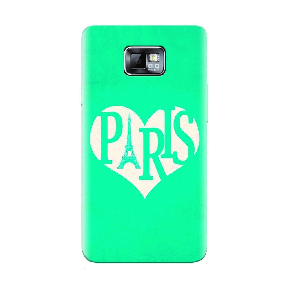 Husa silicon pentru Samsung Galaxy S2, I Love Paris