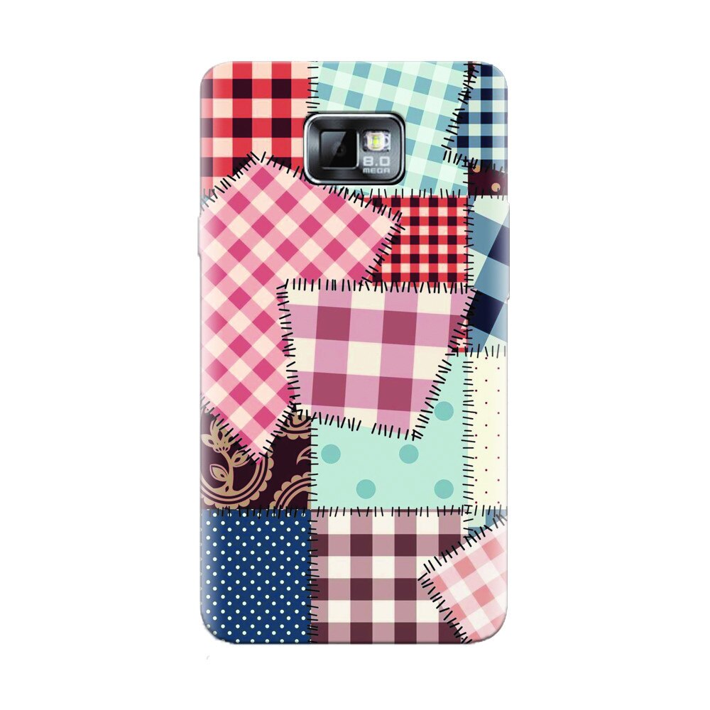 Husa silicon pentru Samsung Galaxy S2, Patchwork Vector