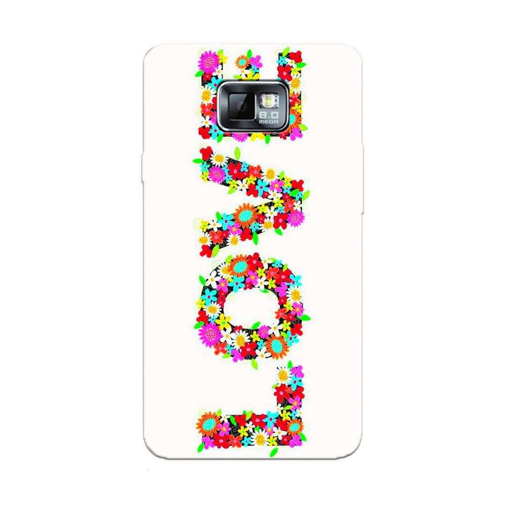 Husa silicon pentru Samsung Galaxy S2, Love Made By Flowers