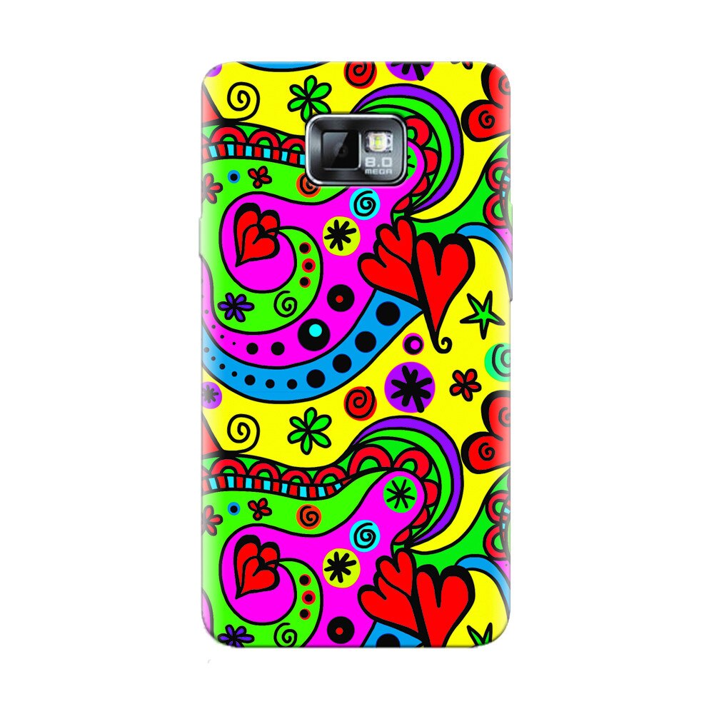 Husa silicon pentru Samsung Galaxy S2, Heart Color