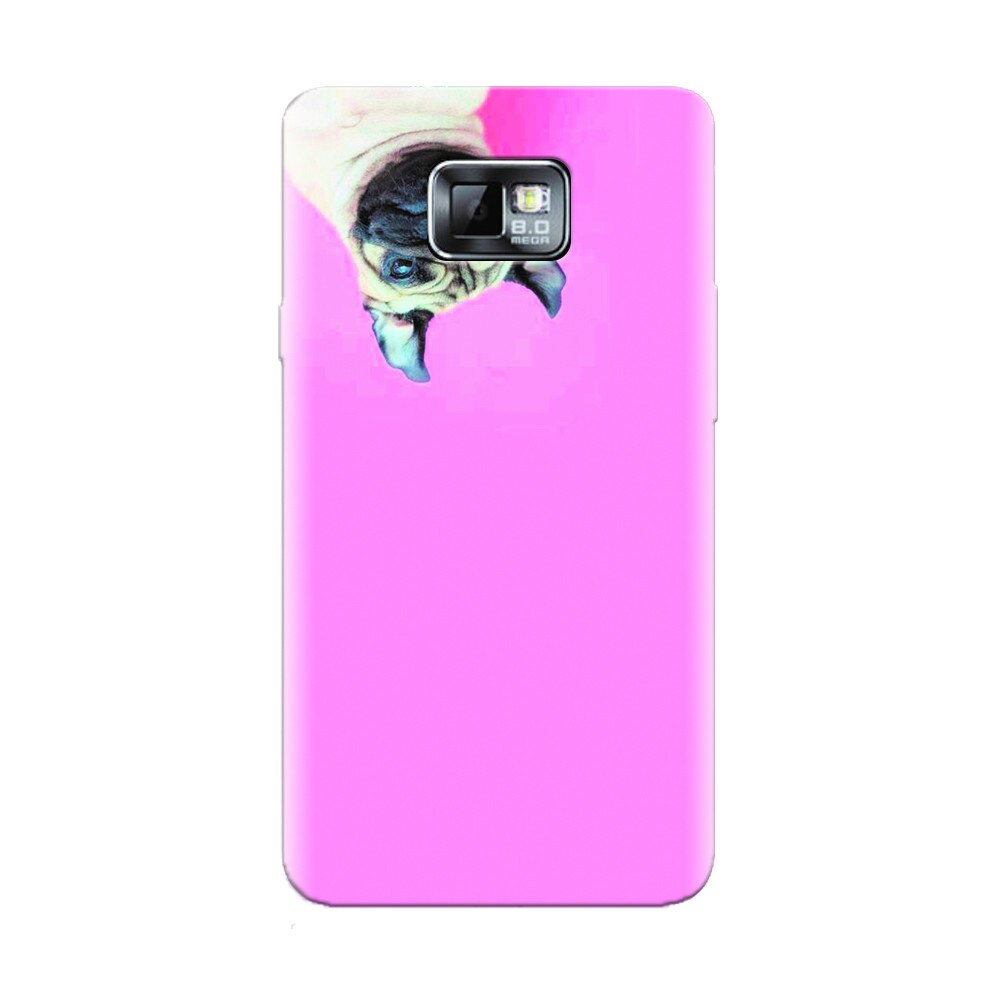 Husa silicon pentru Samsung Galaxy S2, Dog And Pink