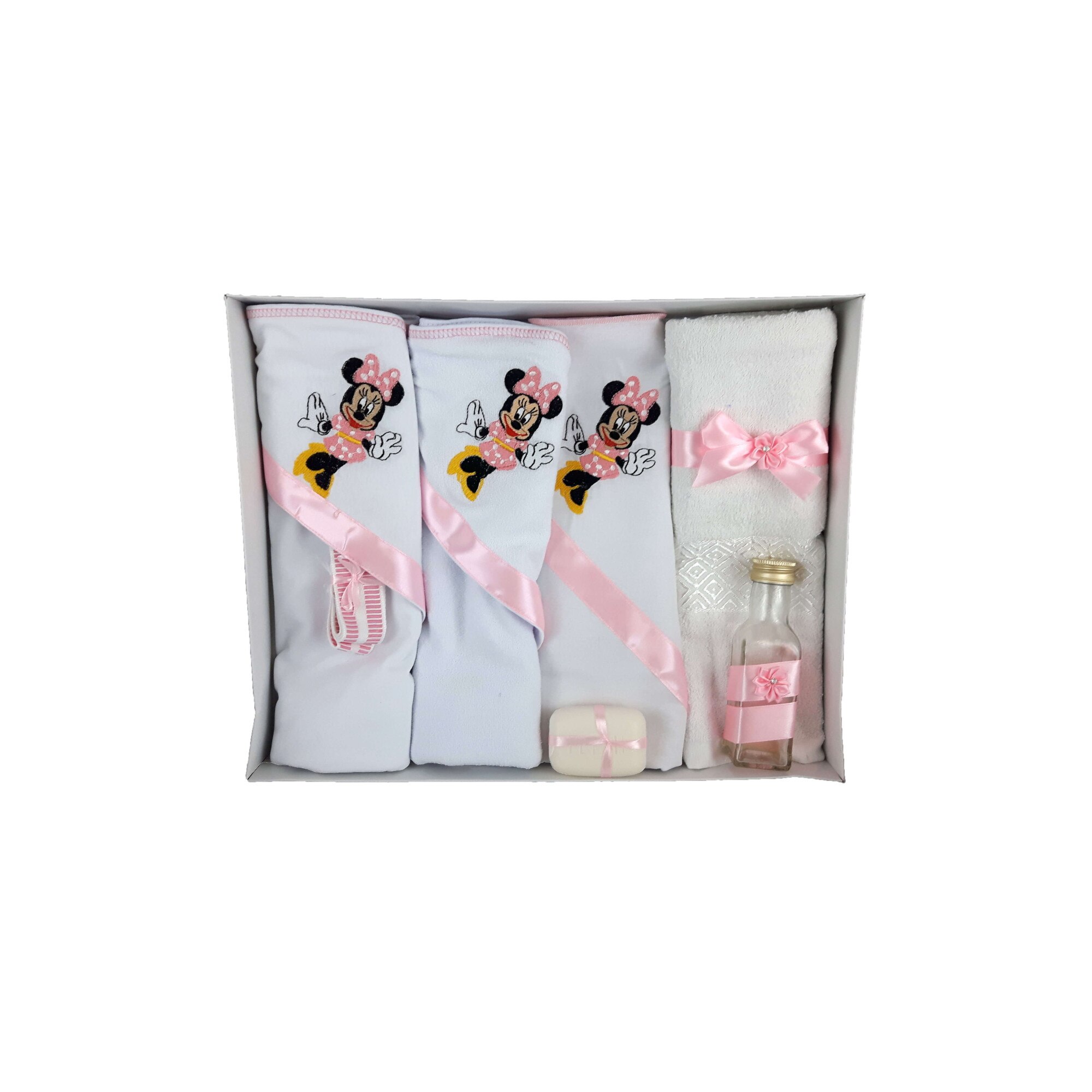 Set trusou pentru botez Minnie, roz, 7 piese