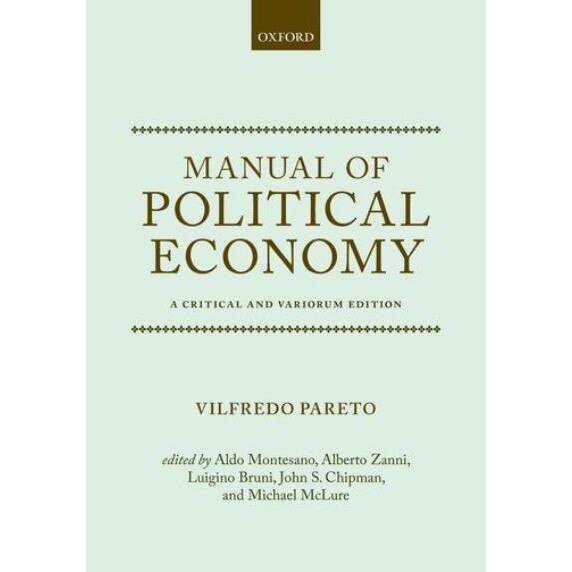 Manual of Political Economy de Vilfredo Pareto
