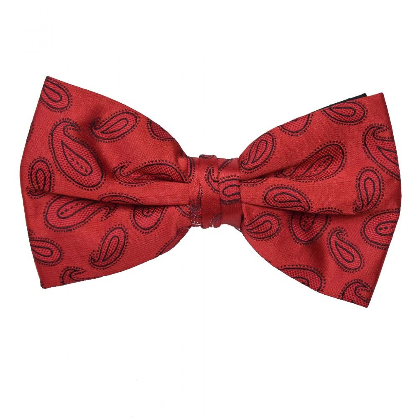 Papion rosu clasic, Onore, imprimeu paisley negru