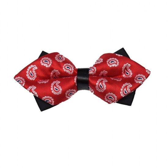 Papion rosu diamant, model paisley, Onore