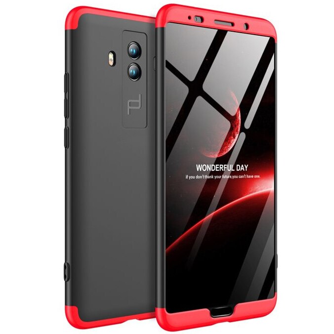 Husa de protectie GKK 360 pentru Huawei Mate 10, Negru/Rosu