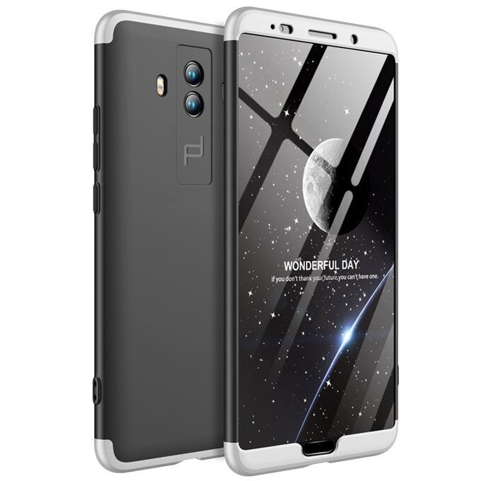 Husa de protectie GKK 360 pentru Huawei Mate 10, Negru/Argintiu