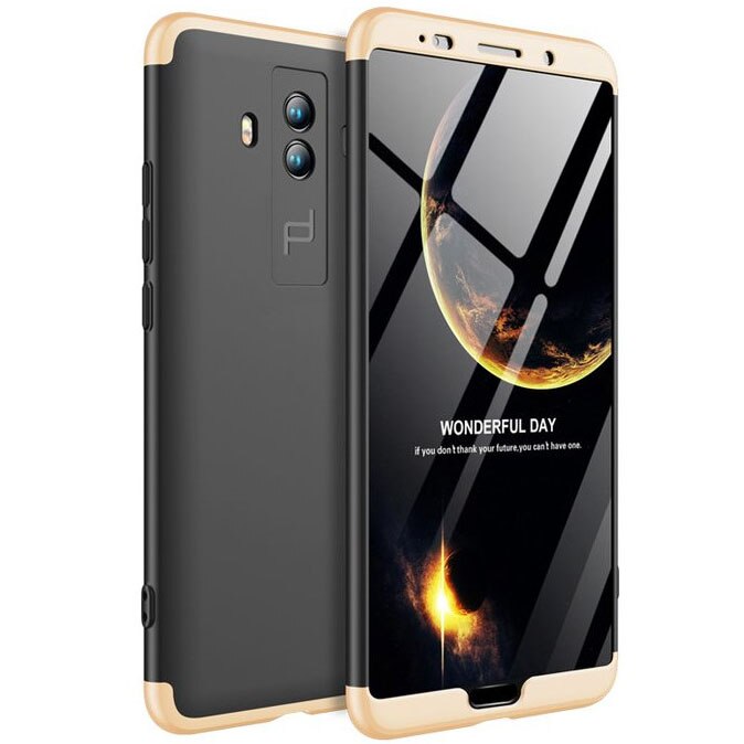 Husa de protectie GKK 360 pentru Huawei Mate 10, Negru/Auriu