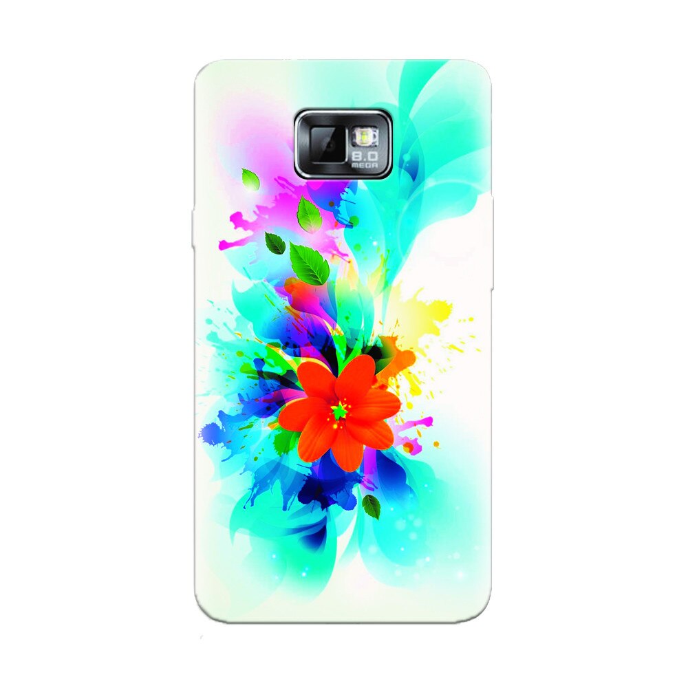 Husa silicon pentru Samsung Galaxy S2, Flower 011