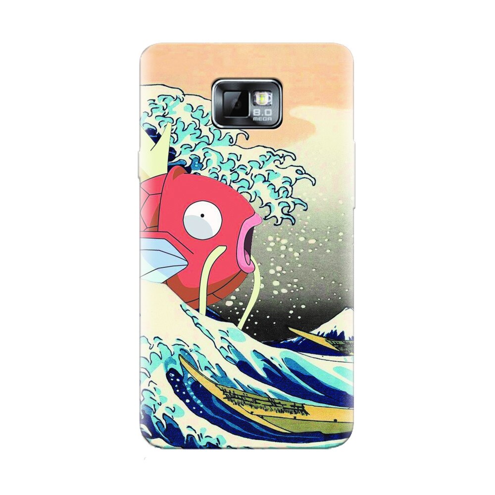 Husa silicon pentru Samsung Galaxy S2, Great Wave Fish