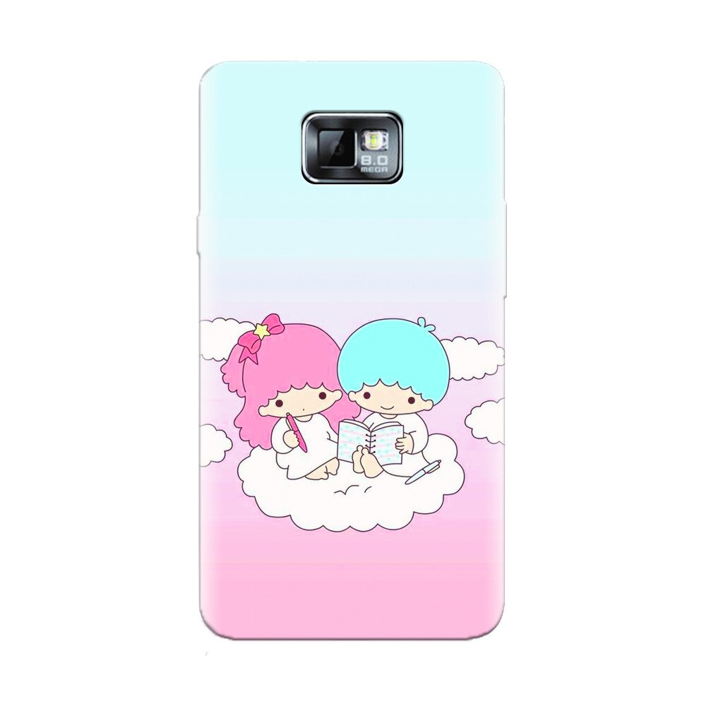 Husa silicon pentru Samsung Galaxy S2, Little Twins On Cloud