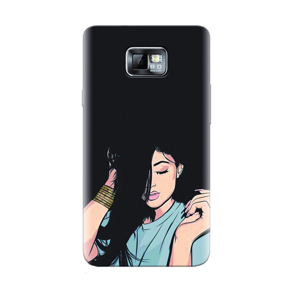 Husa silicon pentru Samsung Galaxy S2, Simple Girl