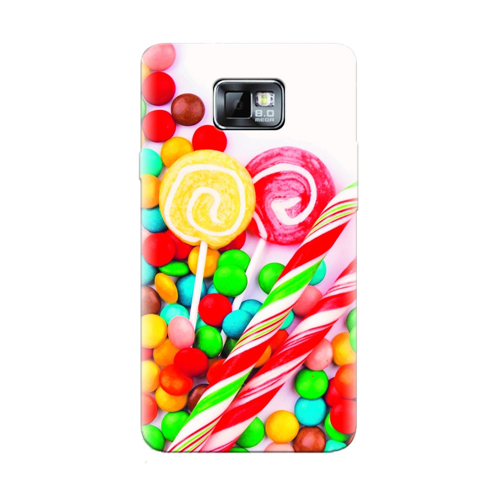 Husa silicon pentru Samsung Galaxy S2, Sweet Colorful Candy