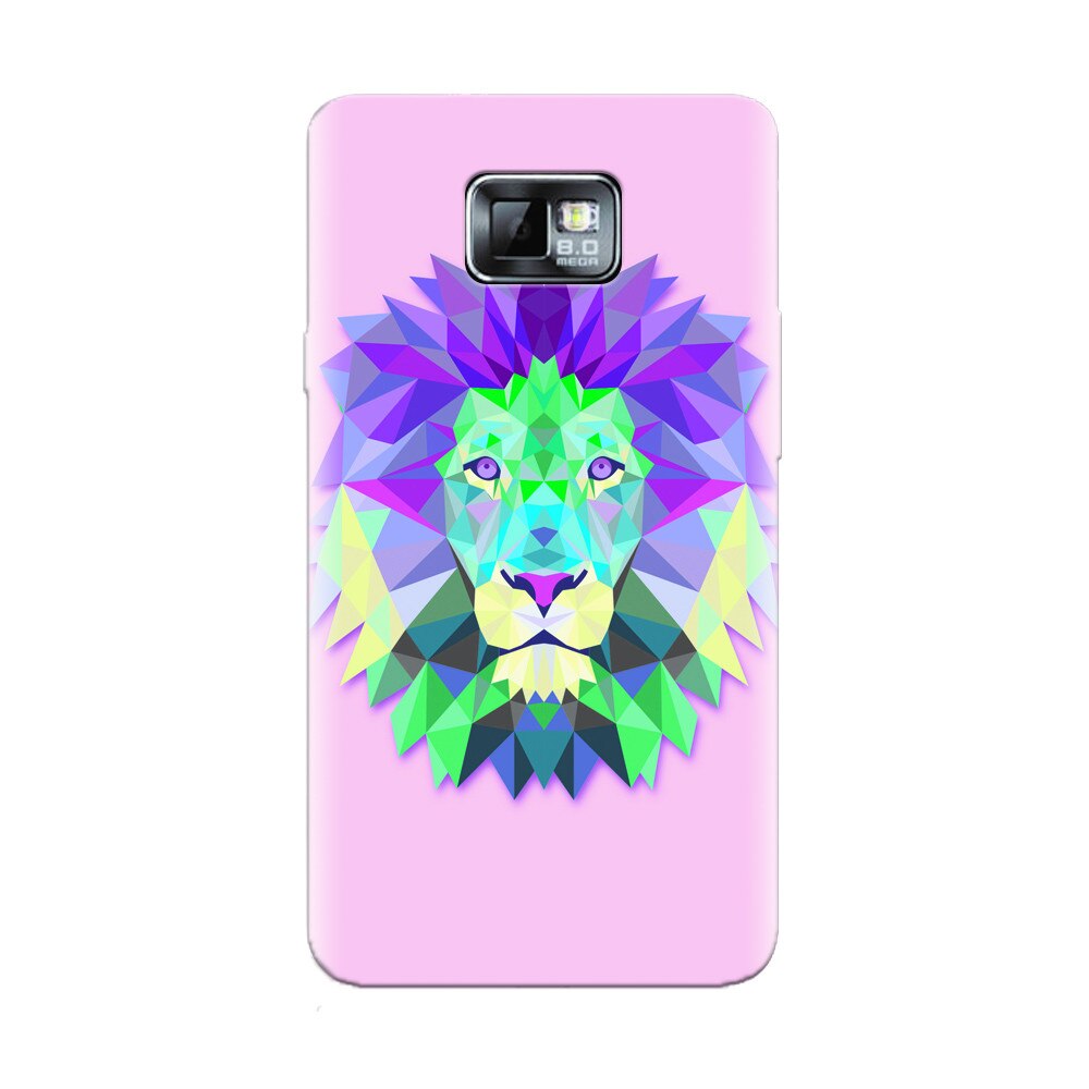 Husa silicon pentru Samsung Galaxy S2, Polygon Lion