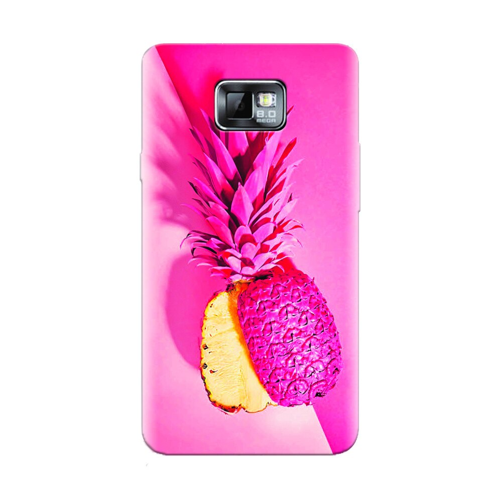 Husa silicon pentru Samsung Galaxy S2, Pink Pineapple