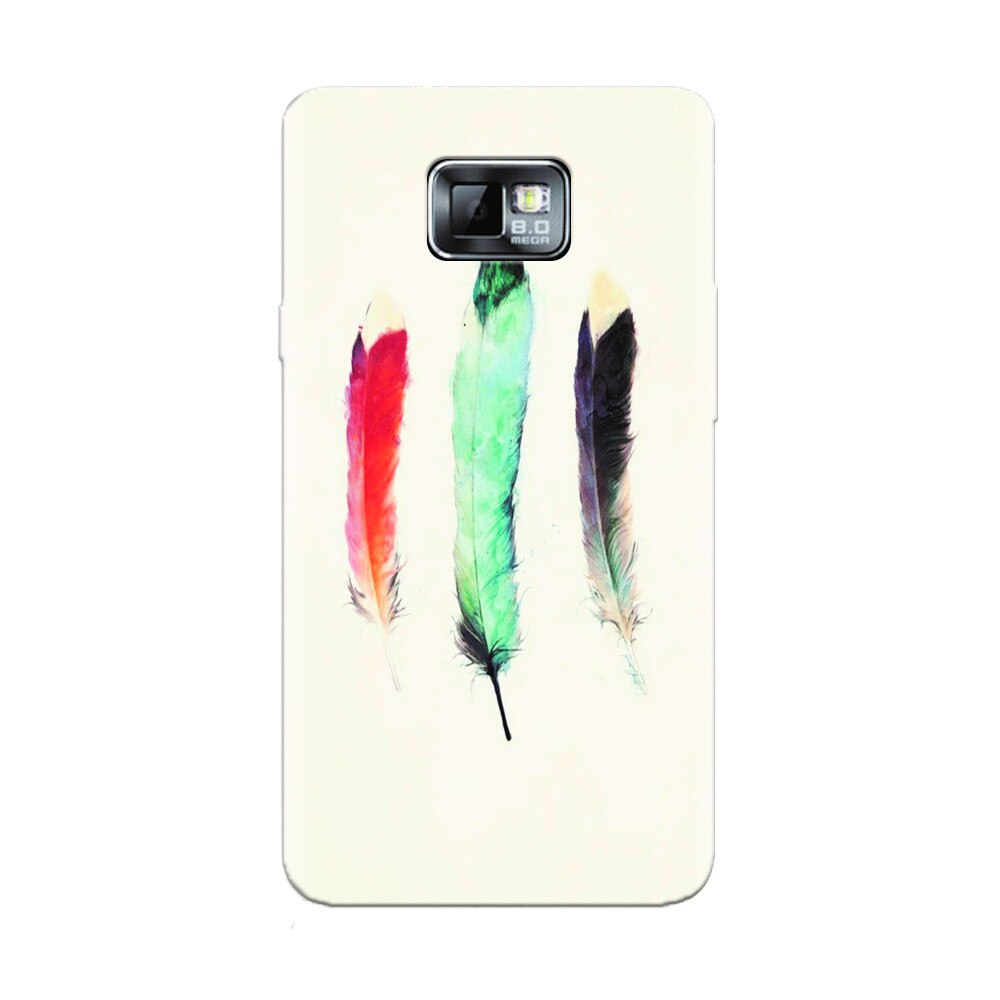 Husa silicon pentru Samsung Galaxy S2, Three Feathers