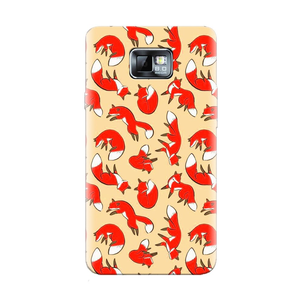 Husa silicon pentru Samsung Galaxy S2, Red Foxes