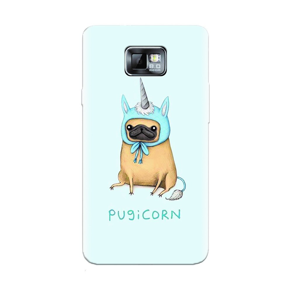 Husa silicon pentru Samsung Galaxy S2, Pugicorn
