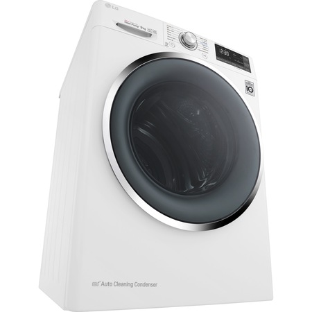 Uscator de rufe LG RC90U2AV2W, Pompa de caldura, 9 KG, 14 programe, Smart Diagnosis, Wi-Fi, Display LED, Touch, Clasa A+++, Alb