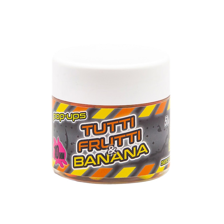 Boilies Pop-up Secret Baits Tutti Frutti & Banana 15mm - 50g