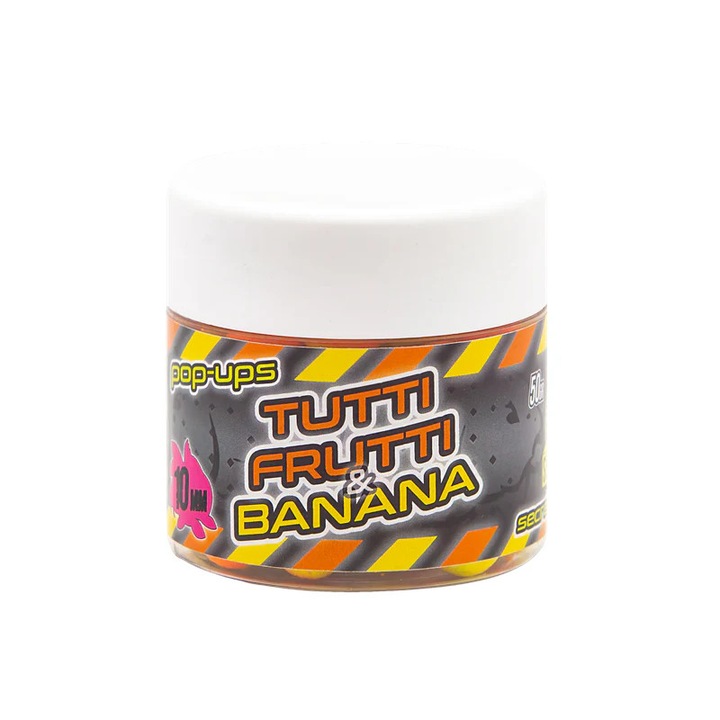 Boilies Pop-up Secret Baits Tutti Frutti & Banana 10mm - 50g