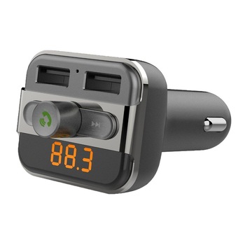 Modulator FM, bluetooth, brand Pyramid®, MP3 player, 2xUSB, 5V / 3.4A, USB audio player suport, micro SD Card pentru Apple iPhone iPod iPad Samsung Huawei Android Smartphone BT20 Modulator FM, bluetooth, brand Pyramid®, MP3 player, 2xUSB, 5V / 3.4A, USB audio player suport, micro SD Card pentru Apple iPhone iPod iPad Samsung Huawei Android Smartphone BT20
