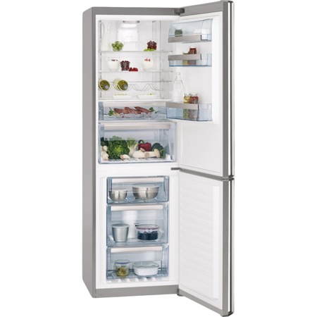 Combina frigorifica AEG S83520CMX2, 312 l, Clasa A++, H 185 cm, Display, Touch control, Inox antiamprenta