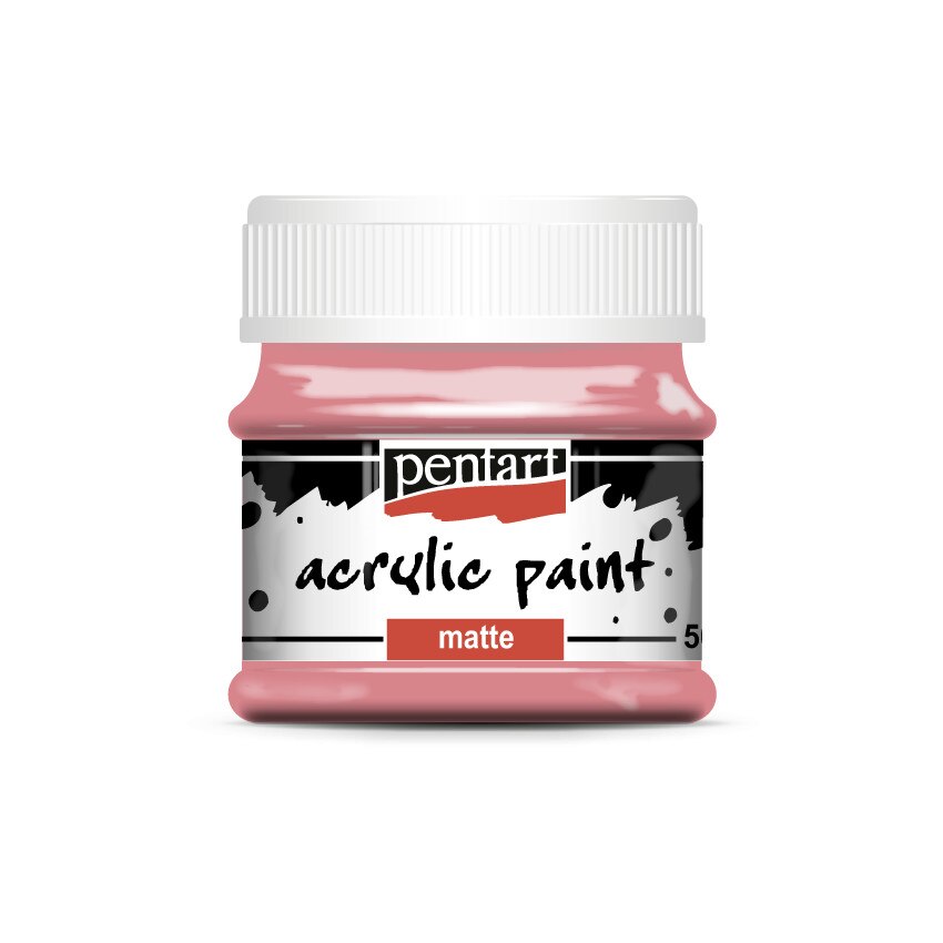 Vopsea acrilica mata pe baza de apa Pentart - punch, 50 ml